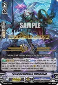 Pirate Swordsman, Colombard (Hot Stamped) - Bushiroad Event Cards - Cardfight Vanguard card