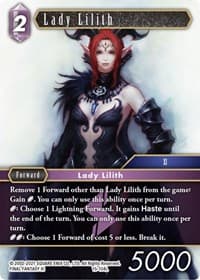 Lady Lilith - Crystal Dominion - Final Fantasy TCG card