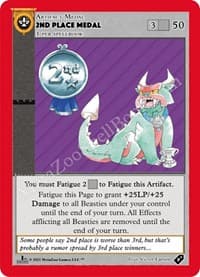 2ND Place Medal - Medals - MetaZoo card