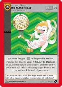 3RD Place Medal - Medals - MetaZoo card