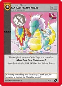 Fan Illustrator Medal - Medals - MetaZoo card