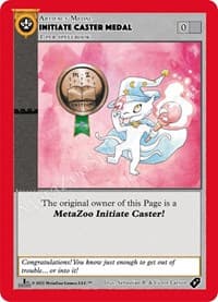 Initiate Caster Medal - Medals - MetaZoo card