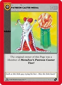 Patreon Caster Medal - Medals - MetaZoo card