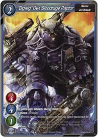 "Bigwig" Owl, Bloodrage Raptor - Aces of the Cosmos, Assemble! - Gate Ruler card