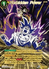 Forbidden Power (SPR) - Saiyan Showdown - Dragon Ball Super: Masters card