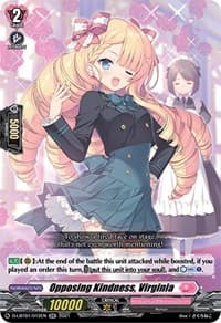 Opposing Kindness, Virginia - D-LBT01: Lyrical Melody - Cardfight Vanguard card