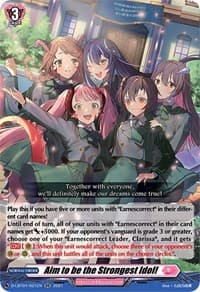 Aim to be the Strongest Idol! - D-LBT01: Lyrical Melody - Cardfight Vanguard card