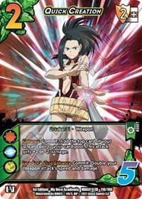 Quick Creation (XR) - UniVersus: My Hero Academia - UniVersus card