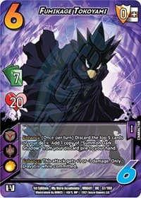 Fumikage Tokoyami - UniVersus: My Hero Academia - UniVersus card