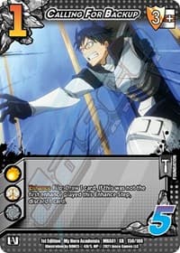 Calling for Backup (XR) - UniVersus: My Hero Academia - UniVersus card