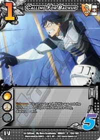 Calling for Backup - UniVersus: My Hero Academia - UniVersus card
