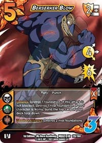 Berserker Blow (XR) - UniVersus: My Hero Academia - UniVersus card