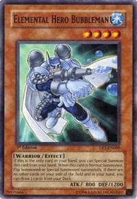 Elemental Hero Bubbleman - Duelist Pack 1: Jaden Yuki - YuGiOh card