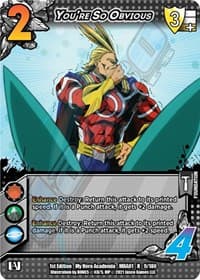 You're So Obvious - UniVersus: My Hero Academia - UniVersus card