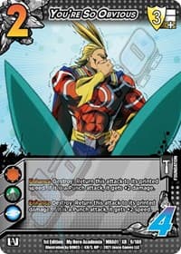 You're So Obvious (XR) - UniVersus: My Hero Academia - UniVersus card
