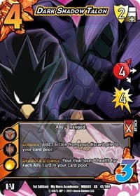 Dark Shadow Talon (XR) - UniVersus: My Hero Academia - UniVersus card