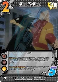 Back to Back - UniVersus: My Hero Academia - UniVersus card