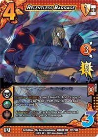 Relentless Barrage - UniVersus: My Hero Academia - UniVersus card