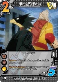 Back to Back (XR) - UniVersus: My Hero Academia - UniVersus card