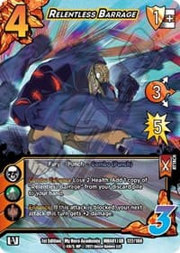 Relentless Barrage (XR) - UniVersus: My Hero Academia - UniVersus card
