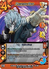 Decaying Grip - UniVersus: My Hero Academia - UniVersus card