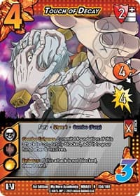 Touch of Decay - UniVersus: My Hero Academia - UniVersus card
