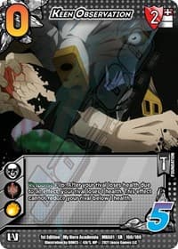 Keen Observation (XR) - UniVersus: My Hero Academia - UniVersus card