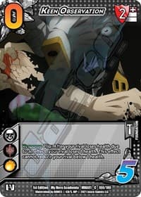 Keen Observation - UniVersus: My Hero Academia - UniVersus card