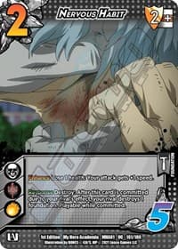 Nervous Habit - UniVersus: My Hero Academia - UniVersus card
