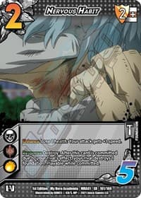 Nervous Habit (XR) - UniVersus: My Hero Academia - UniVersus card