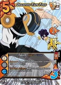 Grasping Tape Toss (XR) - UniVersus: My Hero Academia - UniVersus card