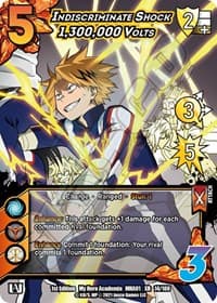 Indiscriminate Shock 1,300,000 Volts (XR) - UniVersus: My Hero Academia - UniVersus card