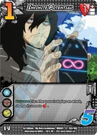 Infinite Potential - UniVersus: My Hero Academia - UniVersus card