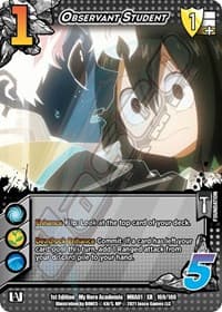 Observant Student (XR) - UniVersus: My Hero Academia - UniVersus card