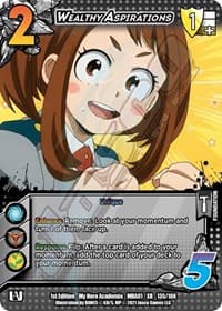 Wealthy Aspirations (XR) - UniVersus: My Hero Academia - UniVersus card
