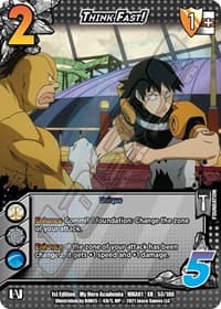 Think Fast! (XR) - UniVersus: My Hero Academia - UniVersus card