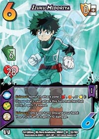 Izuku Midoriya - UniVersus: My Hero Academia - UniVersus card
