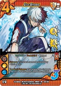 Ice Storm - UniVersus: My Hero Academia - UniVersus card