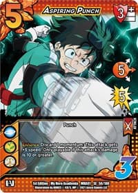 Aspiring Punch - UniVersus: My Hero Academia - UniVersus card