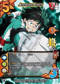 Aspiring Punch (XR) - UniVersus: My Hero Academia - UniVersus card