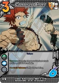 Coordinated Effort - UniVersus: My Hero Academia - UniVersus card