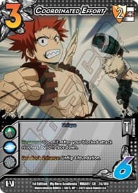 Coordinated Effort (XR) - UniVersus: My Hero Academia - UniVersus card