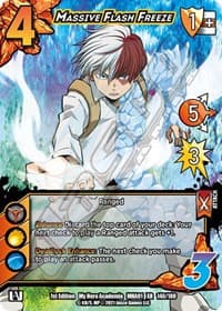 Massive Flash Freeze (XR) - UniVersus: My Hero Academia - UniVersus card