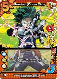 Determined Victory Smash - UniVersus: My Hero Academia - UniVersus card