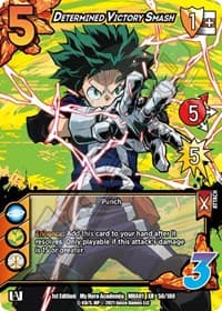Determined Victory Smash (XR) - UniVersus: My Hero Academia - UniVersus card