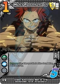 Manly Passionate Guy - UniVersus: My Hero Academia - UniVersus card