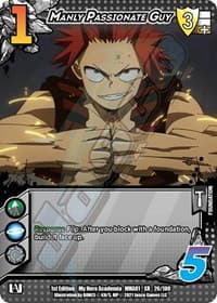 Manly Passionate Guy (XR) - UniVersus: My Hero Academia - UniVersus card