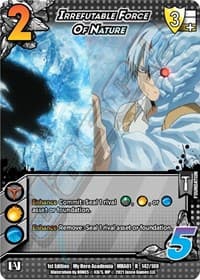 Irrefutable Force of Nature - UniVersus: My Hero Academia - UniVersus card