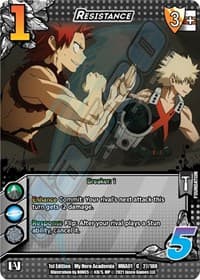 Resistance - UniVersus: My Hero Academia - UniVersus card