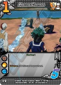 Precise Control - UniVersus: My Hero Academia - UniVersus card
